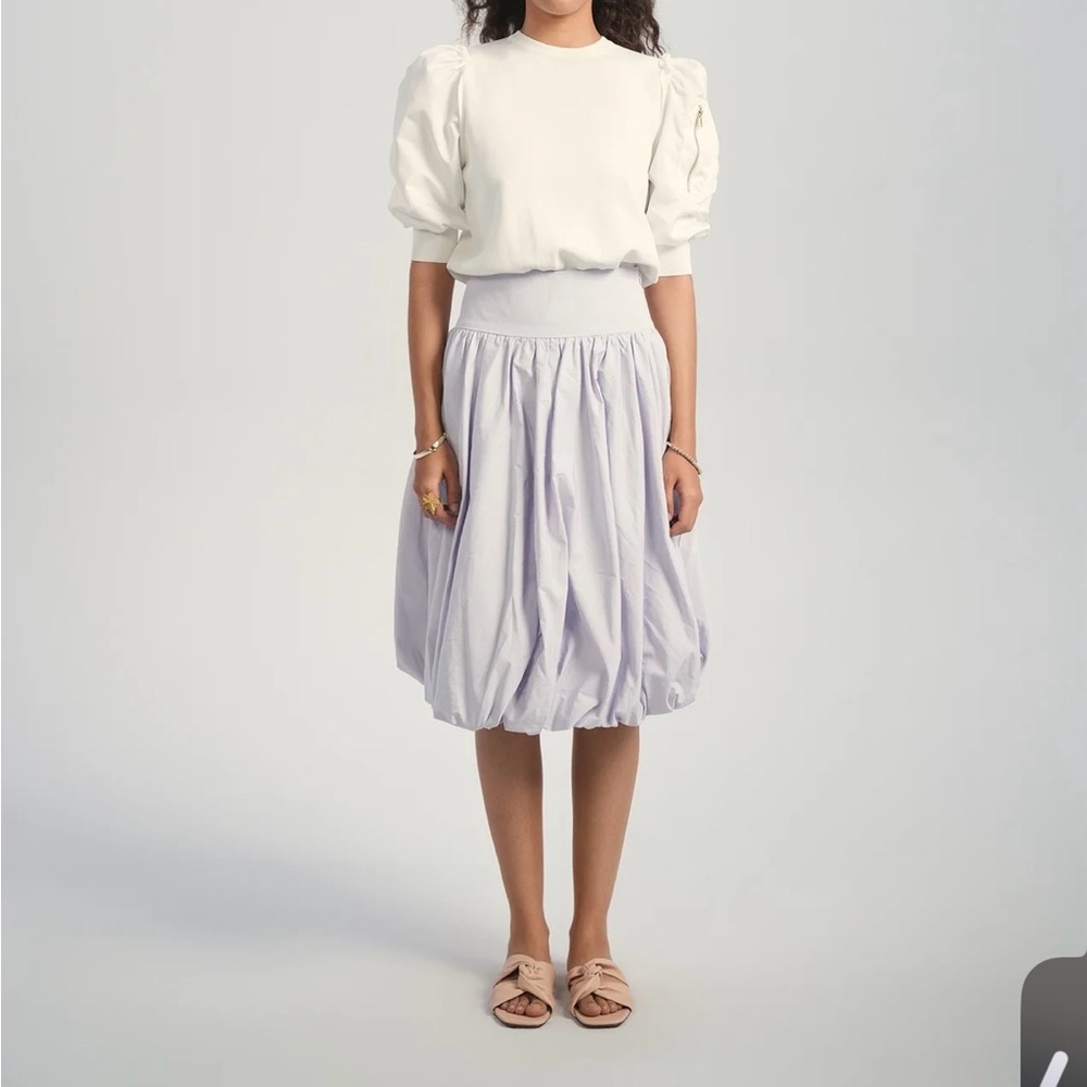 Chic Lavender Bubble Skirt